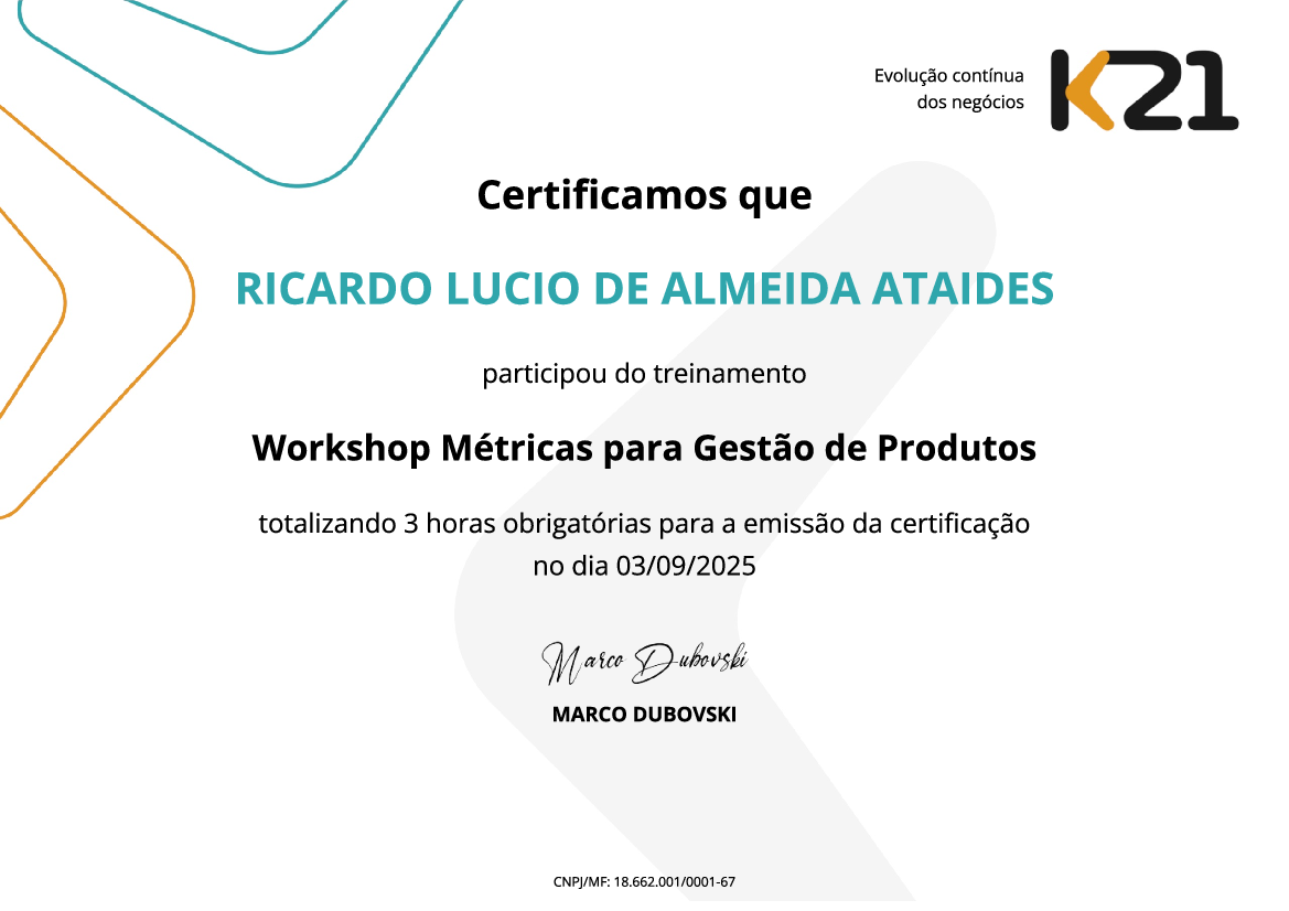 Certificado K21